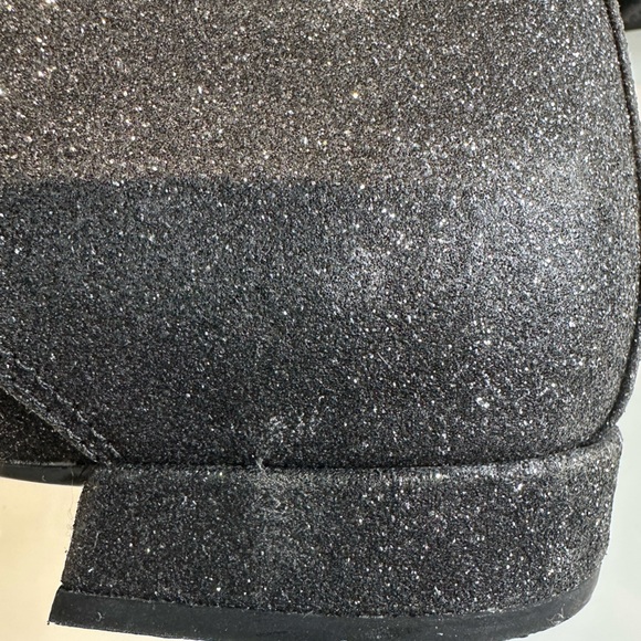 Prada 9B Black sparkle bow shoes - Picture 6 of 7